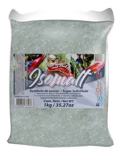 Isomalt 1 Kg. Sustituto De Azúcar Ma Baker Ing10-1000