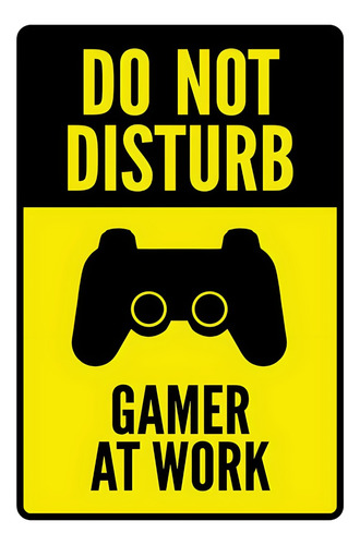 ##235 Do Not Disturb Gamer Póster Autoadhesivo 100x70cm