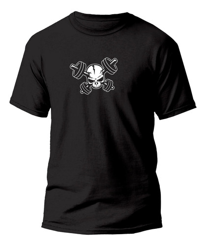 Playera Cráneo Con Pesas Gym Ejercicio Zf1p24050018