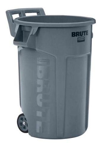 Bote Basura Brute Rubbermaid® Con Ruedas Y Asas, 166.5 Lts. Color Gris