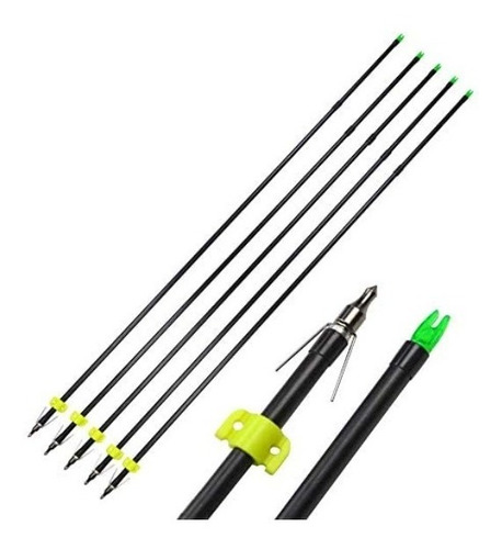 Set De 6 Flechas Para Pesca De Fibra De Vidrio