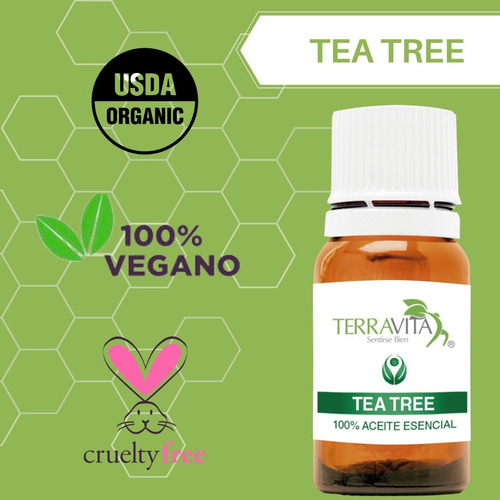 Aceite Esencial Tea Tree 100% Puro Y Orgánico 20ml