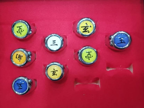 Anillos Ajustables De Animé Naruto. Somos Tienda Física 