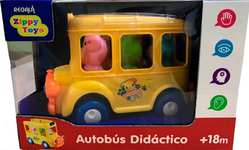 Tb1712 Autobus Didactico Zippy Juguete Bebe Luces Y Sonidos