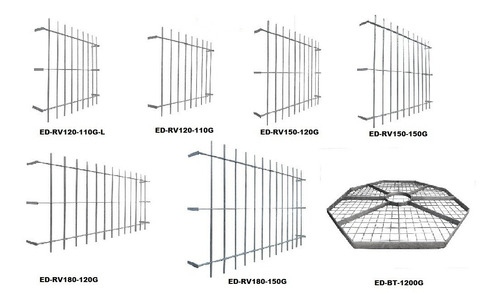 Reja Ventana De 1.00x0.90mt Para Pintar Ed-rv1000-900hn