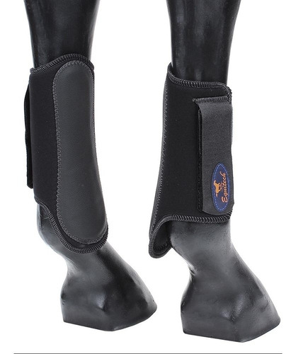 Caneleira Equitech Para Cavalos Neoprene Preto 21791