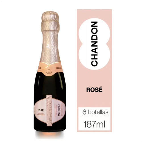 Champagne Chandon Rose Brut 187ml X6