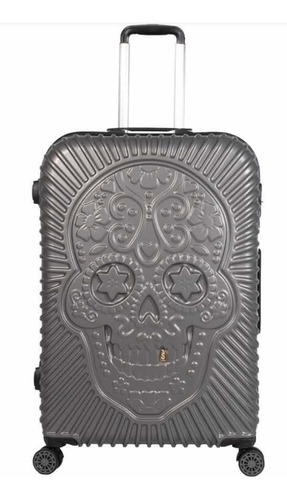 Maletas De Viaje Grande Gris Skull Europeas + Envio Gratis