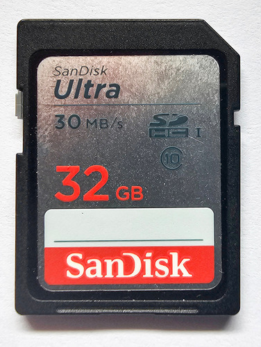 Memoria Sd Sandisk Ultra 32gb Clase 10 30mb/s