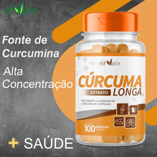Extrato Curcuma Curcumina Longa 100% Pura Açafrão 3 Frascos Sabor N/A