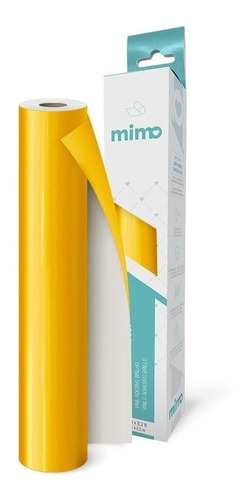 Adesivo Vinil Brilho Amarelo Sol Mimo - 30cm X 2,5m