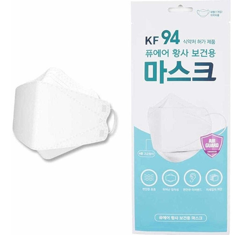 Cubrebocas Kf94 Coreano De 4 Capas 1caja (10 Pz)