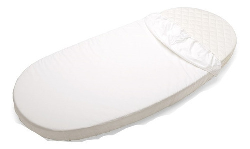 Sabana De Algodón Para Cuna Stokke Sleepi Bed - Blanco Color Peachy Pink Diseño De La Tela Liso