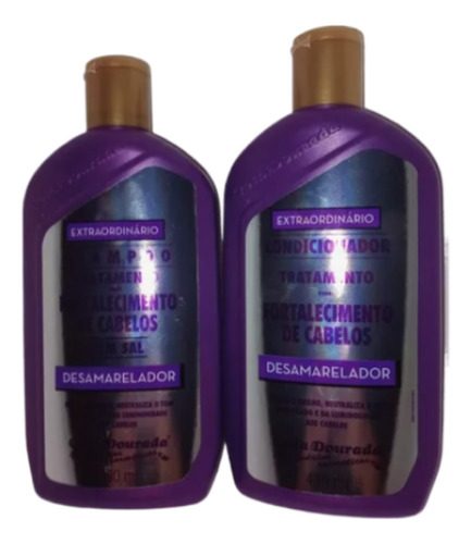 Kit Shampoo Y Acondicionador Gota Dourada 