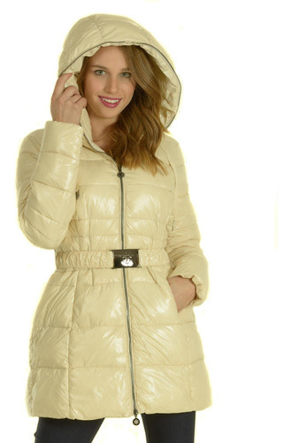 Parka Hebilla Blanco Invierno