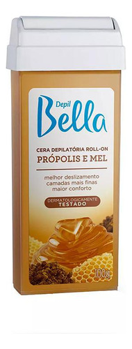 Cera Depilatória Roll On Própolis E Mel 100g Depil Bella