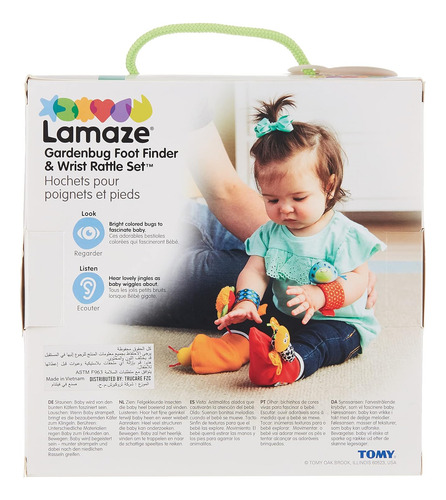 Lamaze Gardenbug - Juego De Sonajeros De La Muñeca De Los Ca