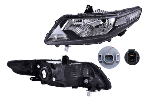 Faro Izq Honda City 2013 Depo