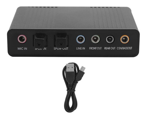 Dm-hd10 Usb 5.1 Computadora Externa Tarjeta De Sonido Adapta