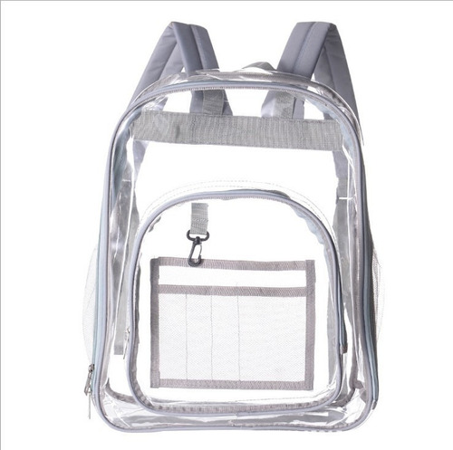 Mochila De Estudiante Impermeable Transparente De Gran Capac