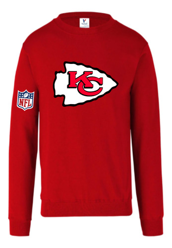 Sudadera Nfl Chief Sin Capucha Cuello Redondo