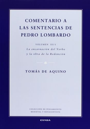 Libro Comentario A Las Sentencias De Pedro Lombardo Iii-1