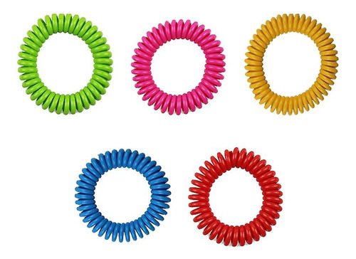 Pack De 5 Pulseras Repelentes Contra Insectos