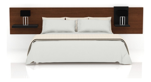 Respaldo Para Sommiers O Cama 2 Plazas Dormitorio Moderno Color Blanco