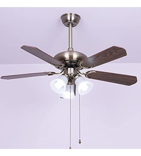 Ventilador De Techo Clásico De 3 Lámparas