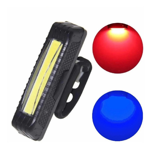 Luz Linterna Para Bicicleta Tipo Sirena Azul Rojo 100 Lumens