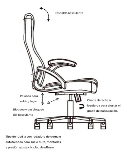 Imagen 4 de 9 de Sillón Gamer Lusqtoff Sgl100-9 Respaldo Basculante - Premium