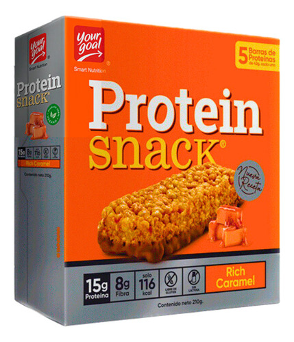Protein Snack Rich Caramel 5 Barras Nutricioncelular