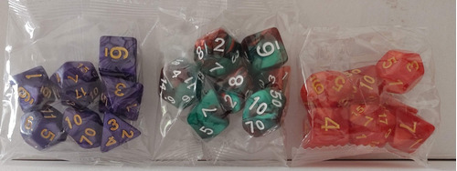 Set De Dados Poliédricos Para Juegos De Rol 