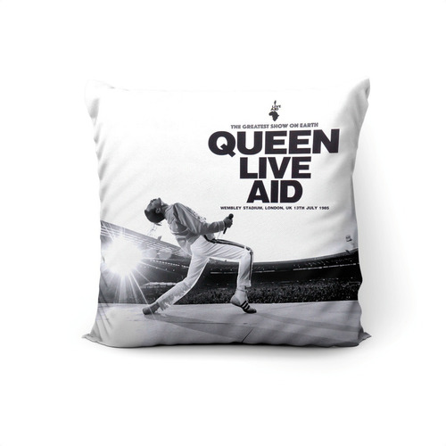 Cojín Queen: Live Aid 45x45cm Vudú Love 