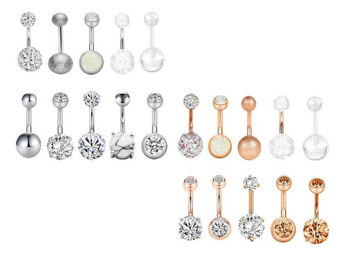 2x10pcs / Lot Body Piercing Labret Lengua Ceja Barbells Mix
