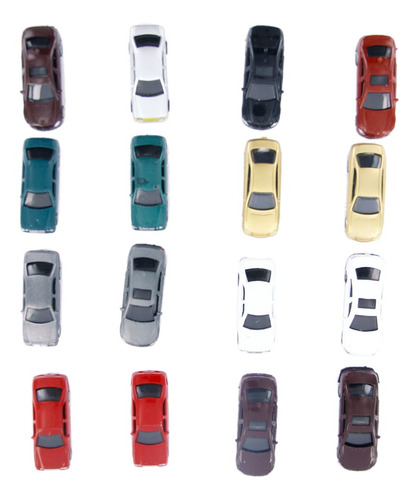 100pcs Pintó Coches Modelo Construcción De Tren Escala Ho