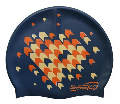 Gorra Natacion Silicona Saeko Csp7 Arrow Azul