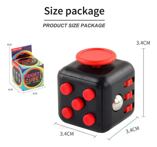Juguete Anti Estrés Fidget Cube 3 Pcs Cubo De Rubik