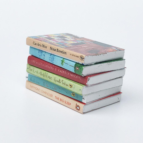 6 Piezas 1:12 Casa De Muñecas Miniaturas Libros De