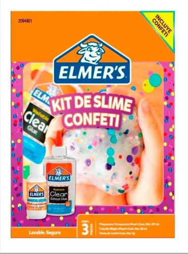 Kit Slime Confeti Para Niños 