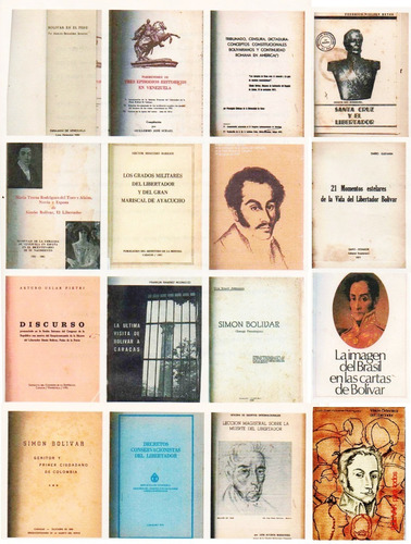 Libro Simon Bolivar El Libertador Lote De  16 Escritos F