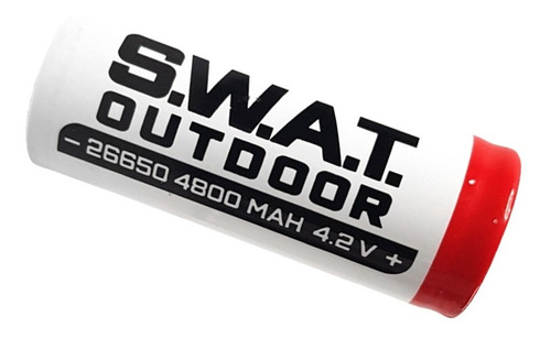 Imagen 1 de 10 de Bateria Pila Recargable Swat Outdoor 26650 4800 Mah 4.2 V
