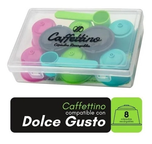 Capsulas Recargables Dolce Gusto X8u Caffettino