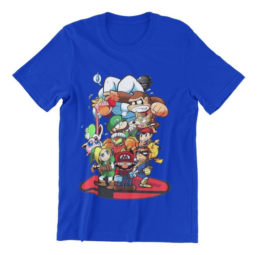 Polera Unisex Mario Bros Super Diddy Kong Algodon Estampado