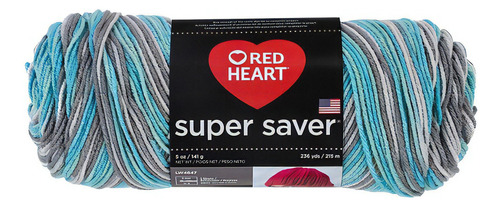 Estambre Multicolor Fleck Super Saver Red Heart Coats Color 3952 Icelandic Mix