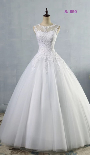 Vestido De Novia Importado Blanco Y Ivory