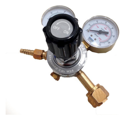 Regulador De Co2 Standard W24 Com 2 Manômetros Wwsoldas