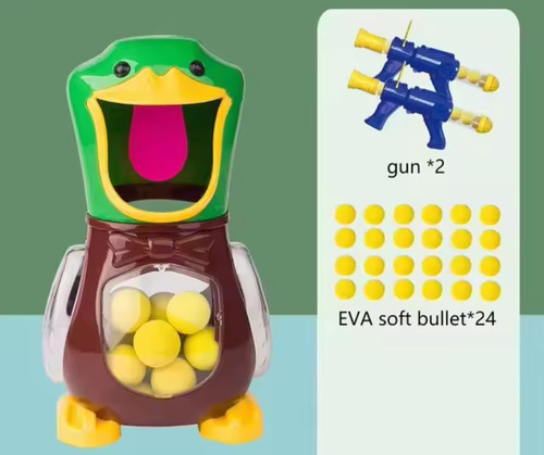 Juego De Mesa Tiro Blanco Shooting Duck Pato Robot 2 Armas