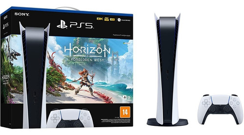 Playstation®5 Edição Digital + Horizon Forbidden West Cor Branco