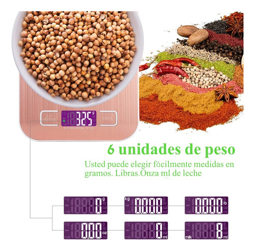 Bascula Digital Para Cocina Gramera Pesa 1 Gramo A 5 Kilos